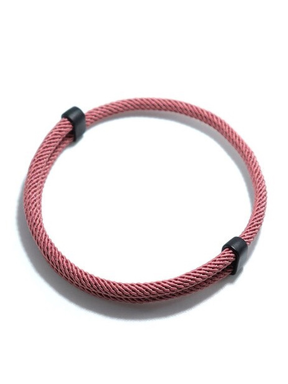 Pink Twisted Rope Bangle Bracelet
